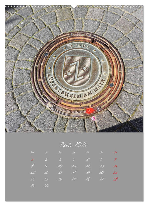 Fascination pour les plaques d'égout (Calvendo Premium Wall Calendar 2024) 