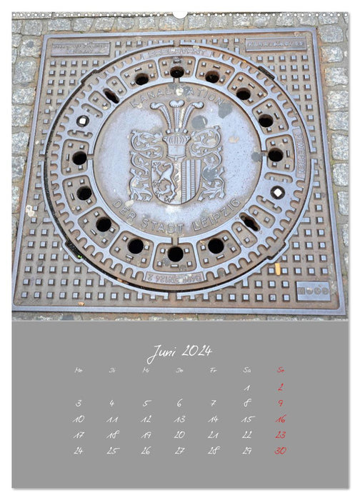 Fascination with manhole covers (CALVENDO Premium Wall Calendar 2024) 