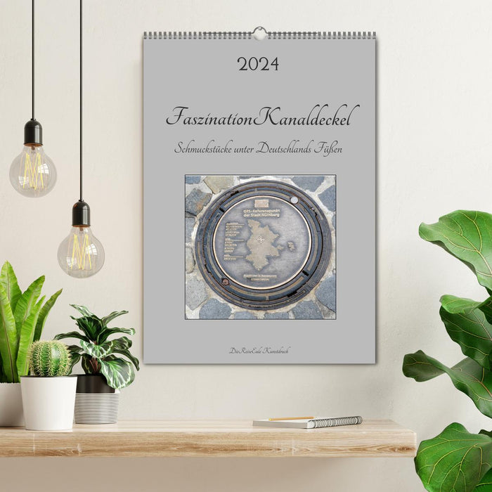 Fascination with manhole covers (CALVENDO wall calendar 2024) 