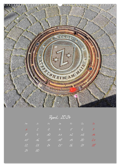 Fascination with manhole covers (CALVENDO wall calendar 2024) 