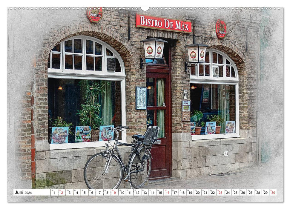 Bruges, the Pearl of Flanders (CALVENDO Premium Wall Calendar 2024) 