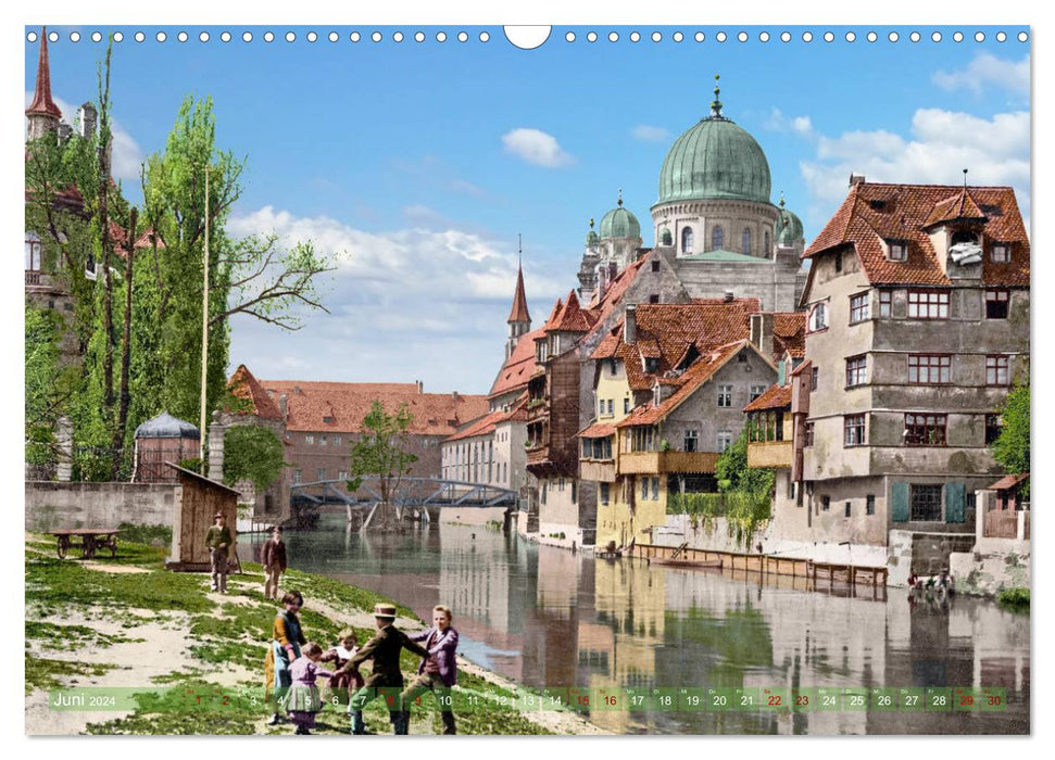 Beautiful Bavaria around 1900 - photos newly restored and detailed colored (CALVENDO wall calendar 2024) 