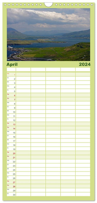 Irlands vielfältige Landschaften (CALVENDO Familienplaner 2024)