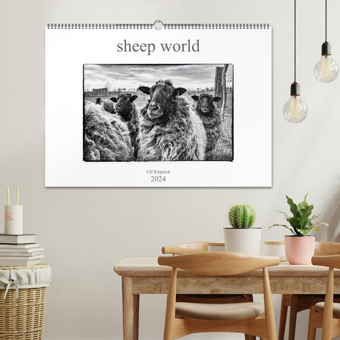 sheep world (CALVENDO Wandkalender 2024)