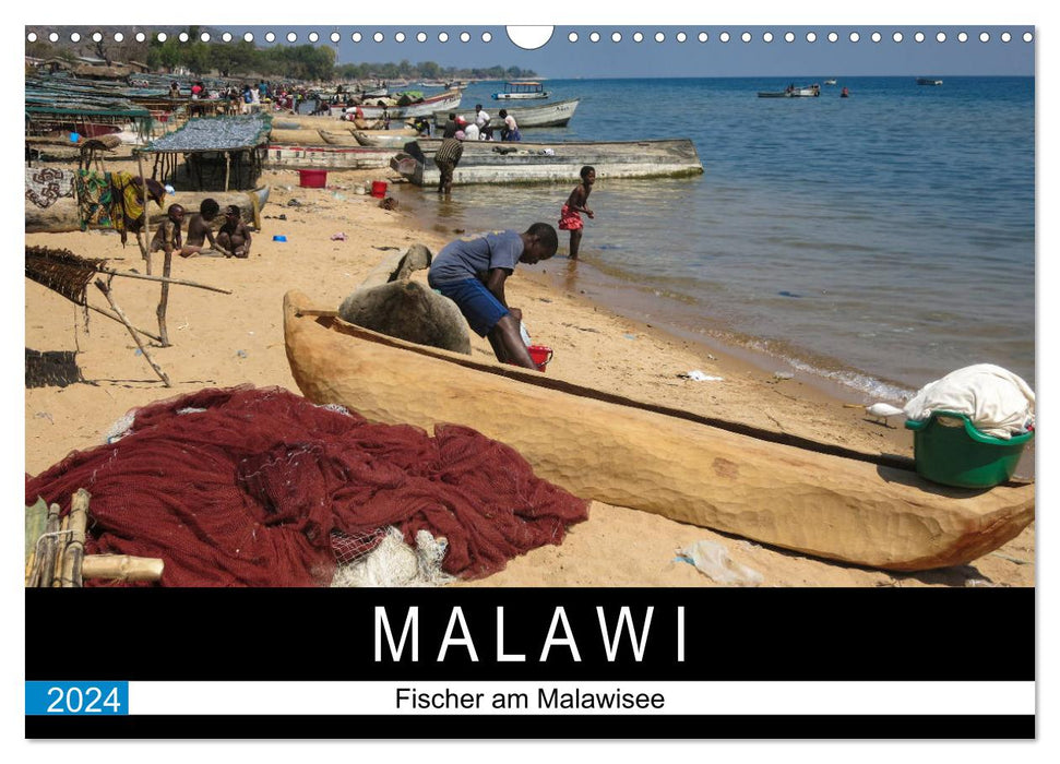 Pêcheurs du lac Malawi (Calvendo mural CALVENDO 2024) 