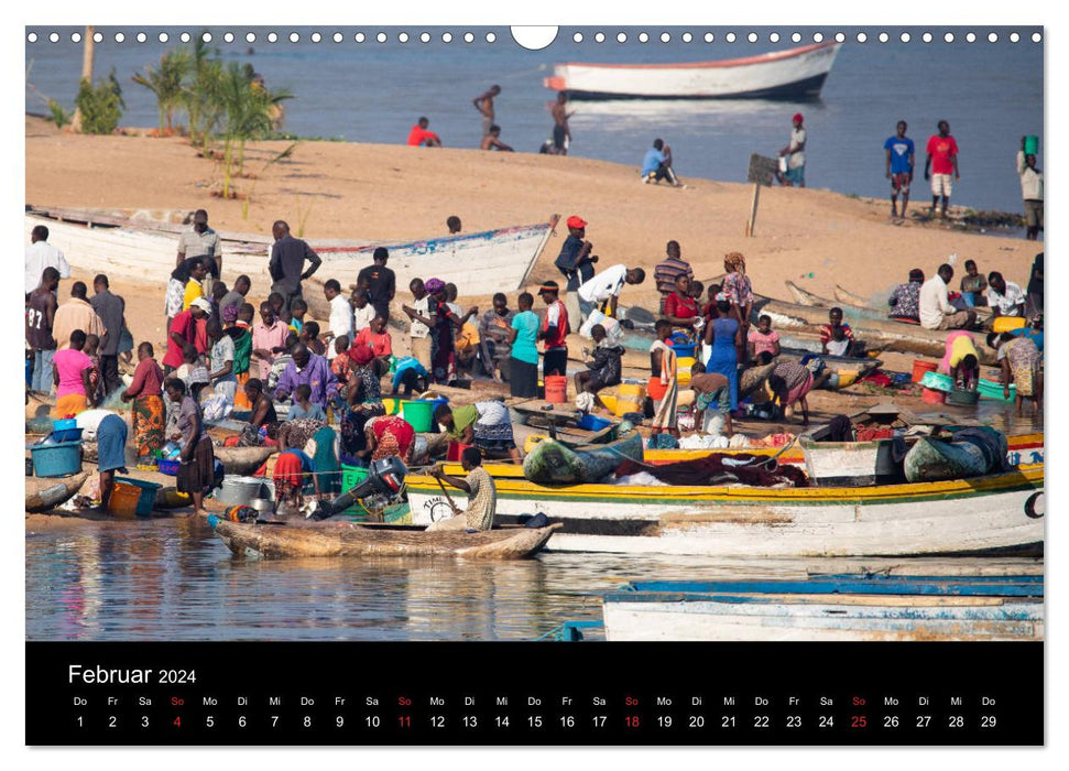 Pêcheurs du lac Malawi (Calvendo mural CALVENDO 2024) 