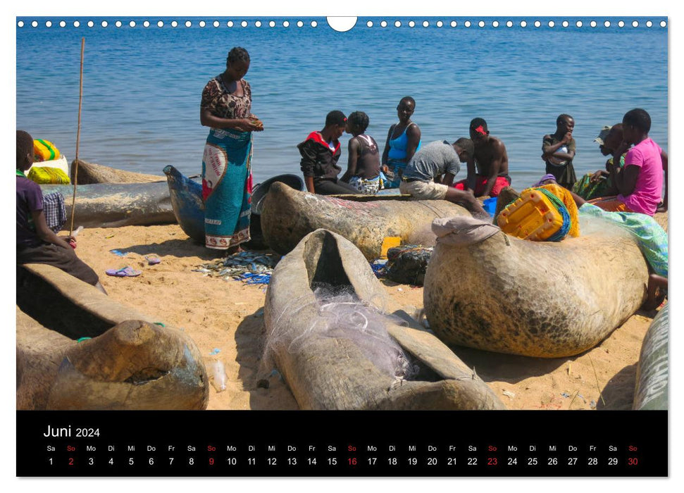 Pêcheurs du lac Malawi (Calvendo mural CALVENDO 2024) 