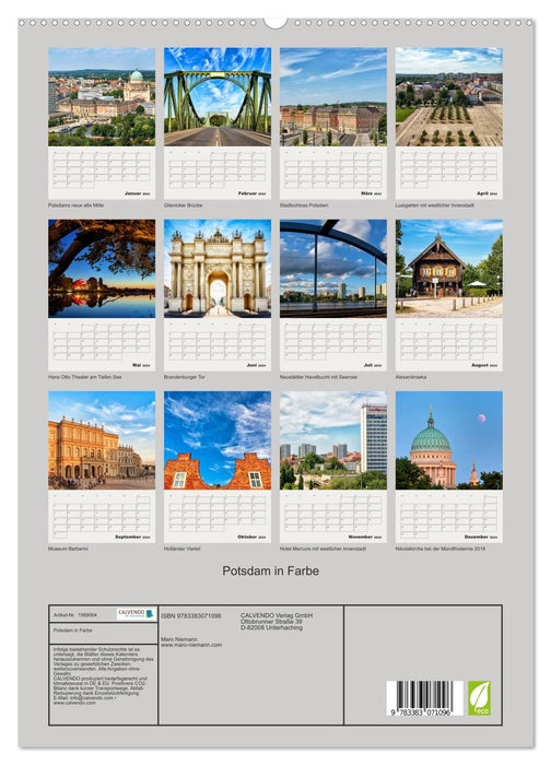 Potsdam in color (CALVENDO Premium Wall Calendar 2024) 