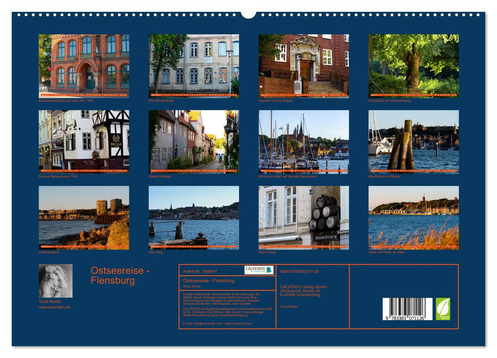 Baltic Sea trip - Flensburg (CALVENDO Premium Wall Calendar 2024) 