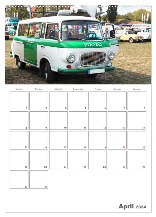 Eastern vintage cars in Magdeburg (CALVENDO Premium Wall Calendar 2024) 