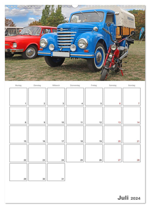 Ost-Oldtimer in Magdeburg (CALVENDO Premium Wandkalender 2024)