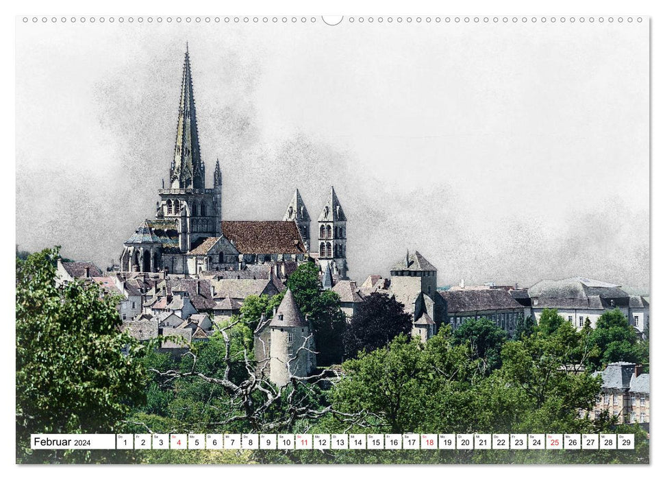 Mysteriöses Frankreich (CALVENDO Wandkalender 2024)