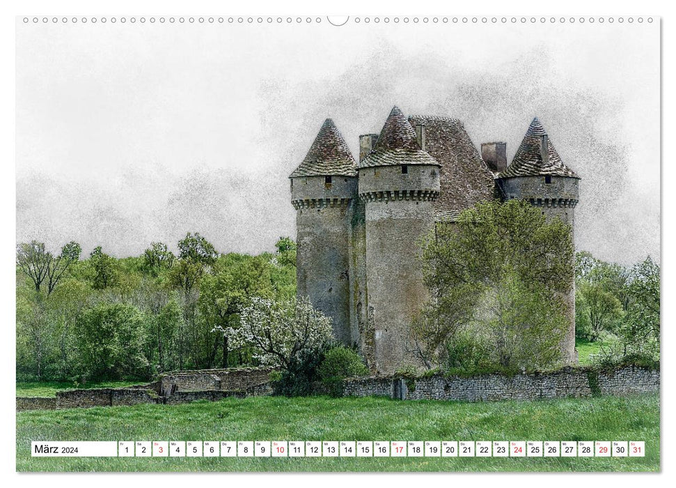 Mysterious France (CALVENDO wall calendar 2024) 