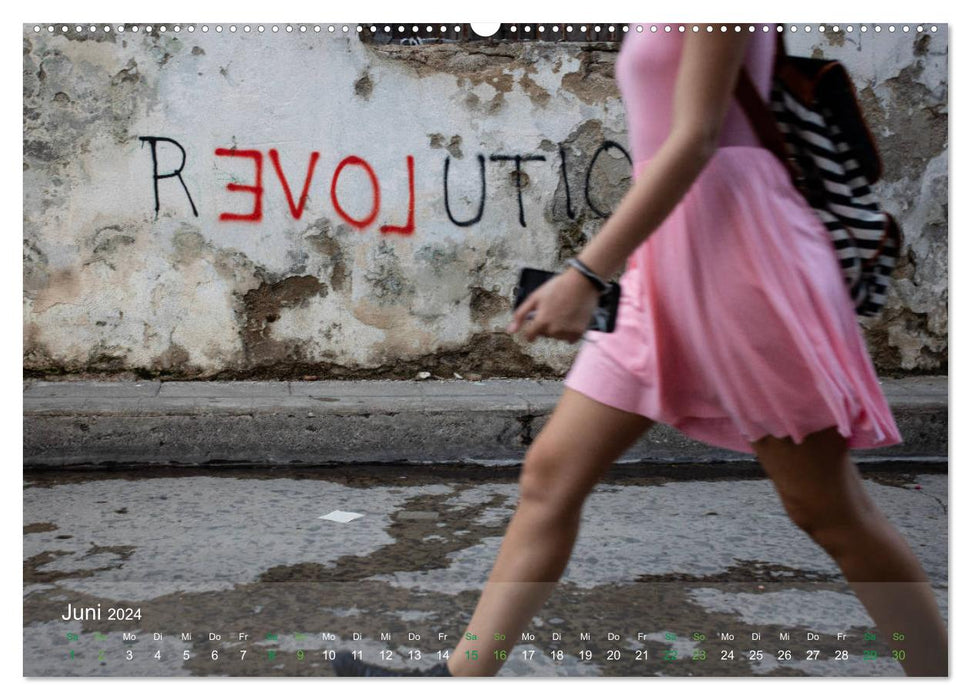 CUBA - Un voyage dans le temps (Calendrier mural CALVENDO Premium 2024) 
