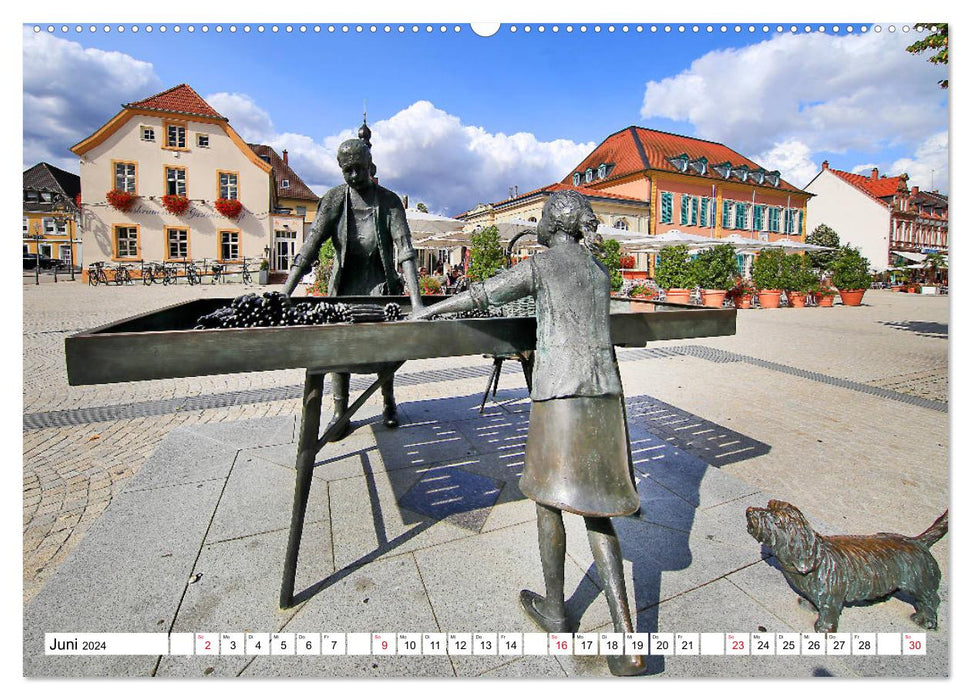 Sommer in Schwetzingen von Karin Vahlberg Ruf und Petrus Bodenstaff (CALVENDO Wandkalender 2024)