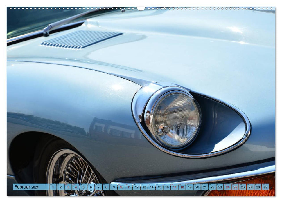 Jaguar E-Type - The Big Cat (CALVENDO Premium Wall Calendar 2024) 