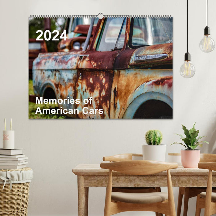 Memories of American Cars (CALVENDO Wandkalender 2024)
