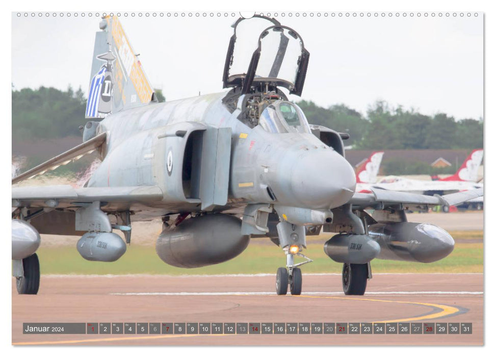 Military jets on the ground (CALVENDO wall calendar 2024) 