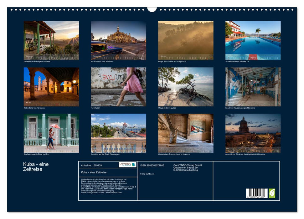 KUBA - Eine Zeitreise (CALVENDO Wandkalender 2024)