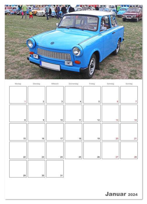 Ost-Oldtimer in Magdeburg (CALVENDO Wandkalender 2024)