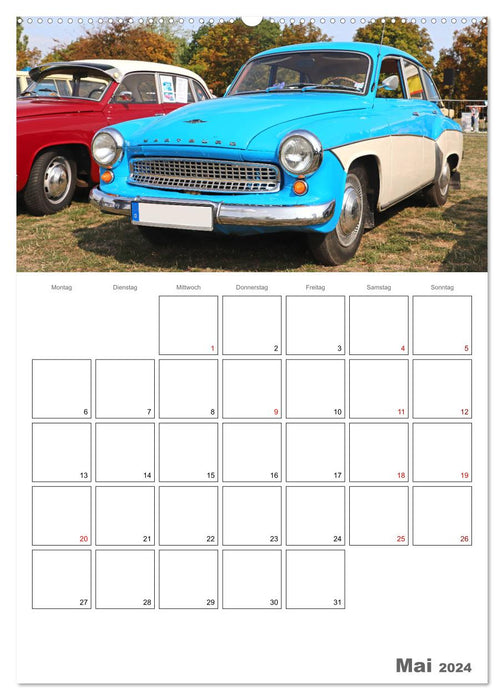 Eastern vintage cars in Magdeburg (CALVENDO wall calendar 2024) 