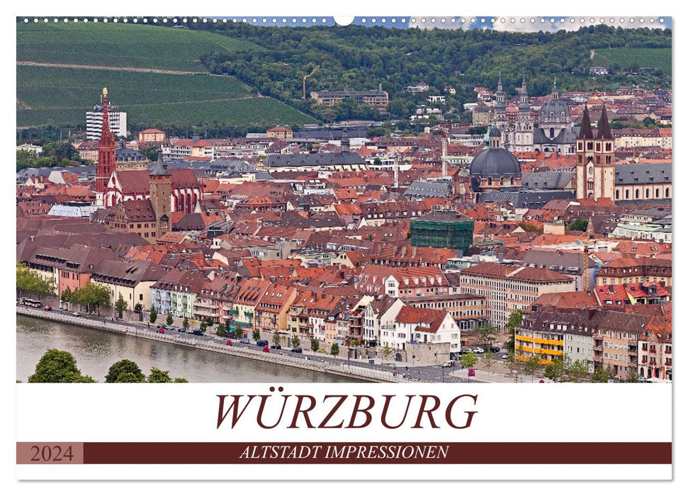WÜRZBURG - ALTSTADT IMPRESSIONEN (CALVENDO Wandkalender 2024)