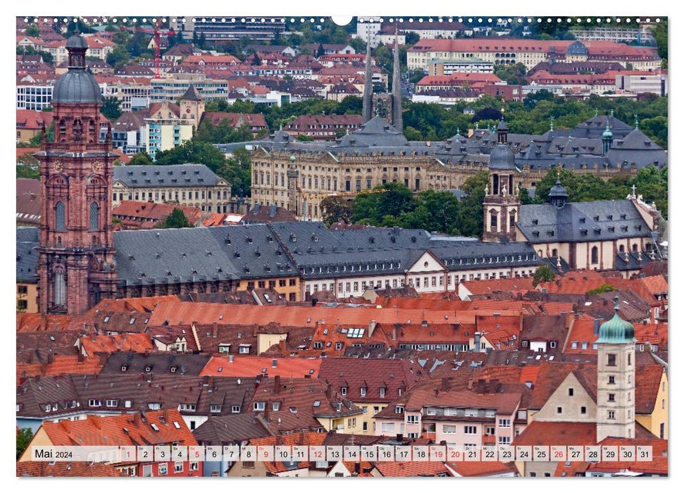 WÜRZBURG - IMPRESSIONS DE LA VIEILLE VILLE (Calendrier mural CALVENDO 2024) 