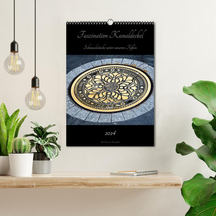 Fascination with manhole covers (CALVENDO wall calendar 2024) 