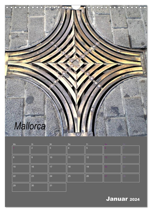 Fascination with manhole covers (CALVENDO wall calendar 2024) 