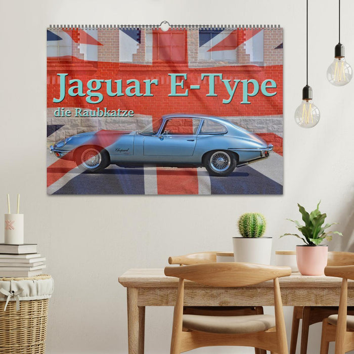 Jaguar E-Type - The Big Cat (CALVENDO Wall Calendar 2024) 