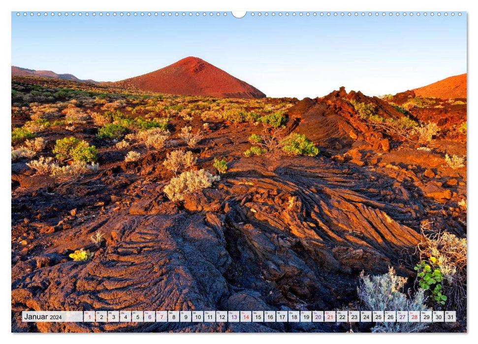 El Hierro - The most original island in the Canary Islands (CALVENDO Premium Wall Calendar 2024) 