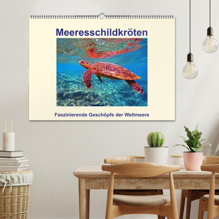 Sea turtles - fascinating creatures of the world's oceans (CALVENDO wall calendar 2024) 