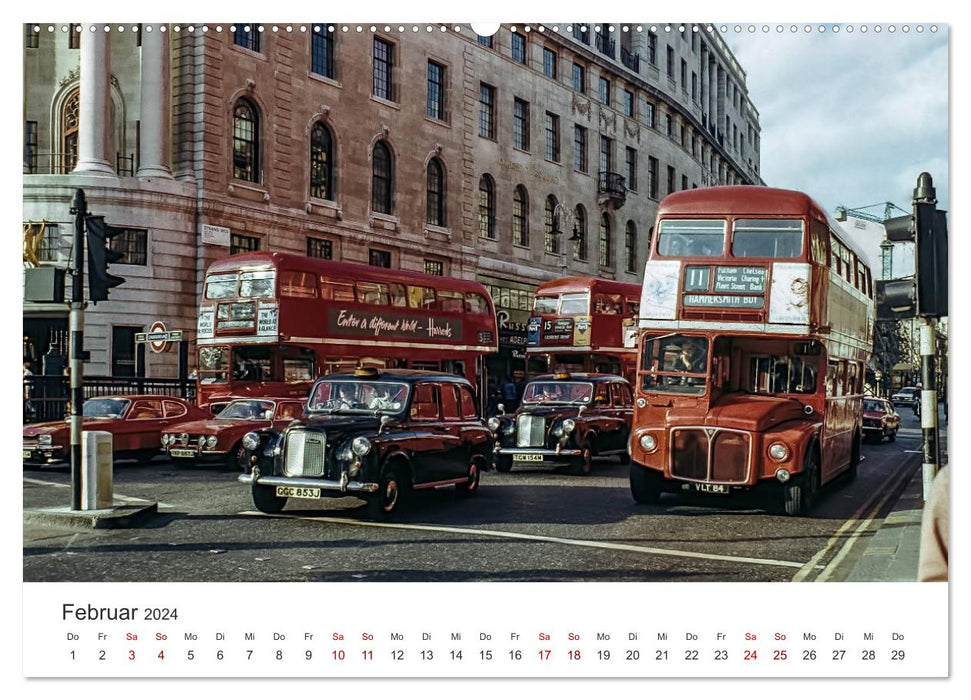 London - Vintage Views (CALVENDO Wandkalender 2024)