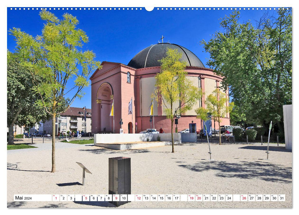 Ein Blick auf Darmstadt vom Frankfurter Taxifahrer Petrus Bodenstaff (CALVENDO Wandkalender 2024)
