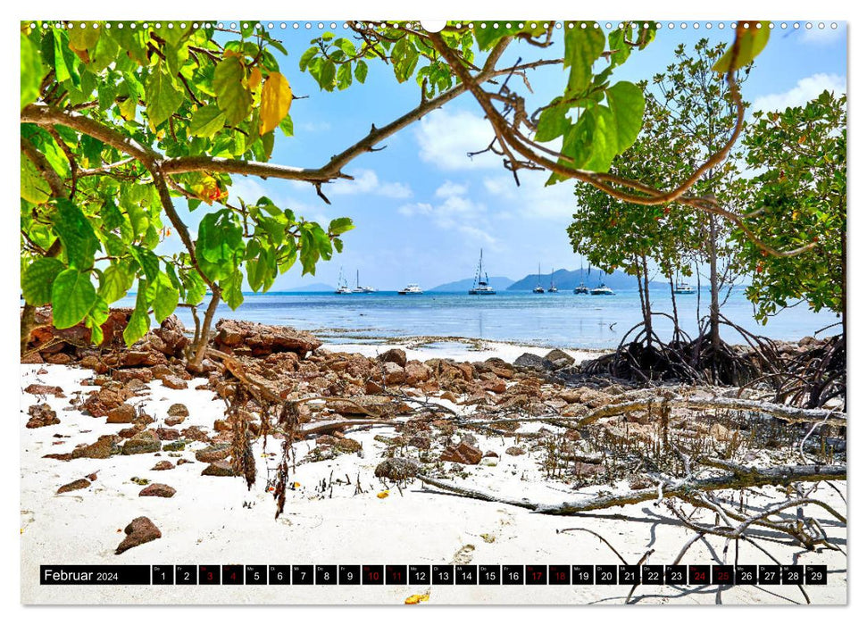 Seychelles Paradise 2024 (CALVENDO Premium Wall Calendar 2024) 