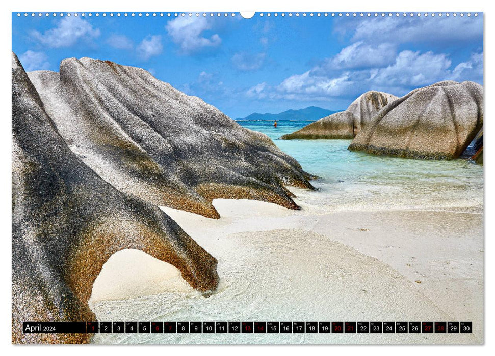 Seychellen Paradies 2024 (CALVENDO Premium Wandkalender 2024)