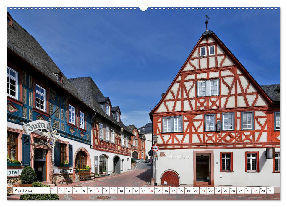 A trip in the Rheingau by Frankfurt taxi driver Petrus Bodenstaff (CALVENDO Premium Wall Calendar 2024) 