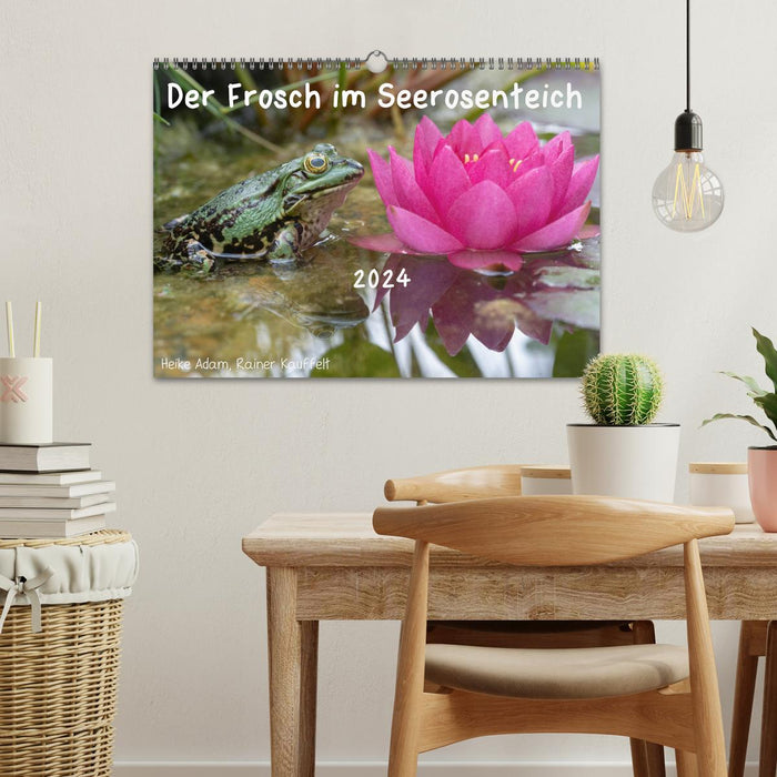 The frog in the water lily pond (CALVENDO wall calendar 2024) 