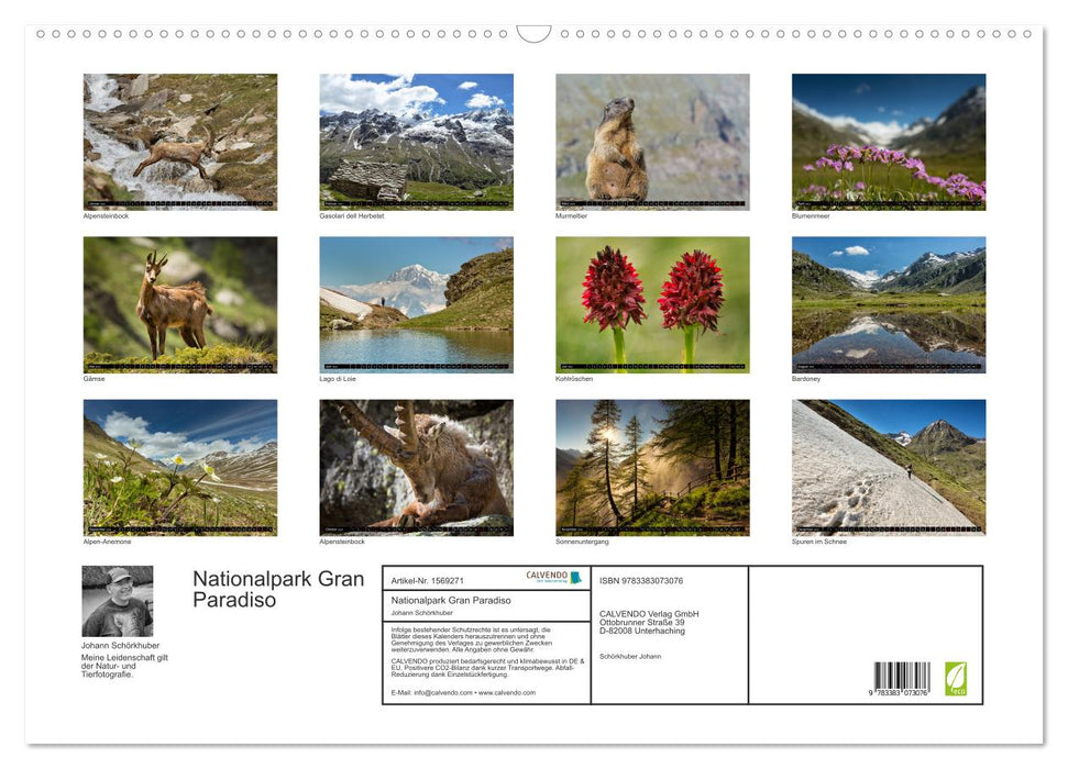 Nationalpark Gran Paradiso (CALVENDO Wandkalender 2024)