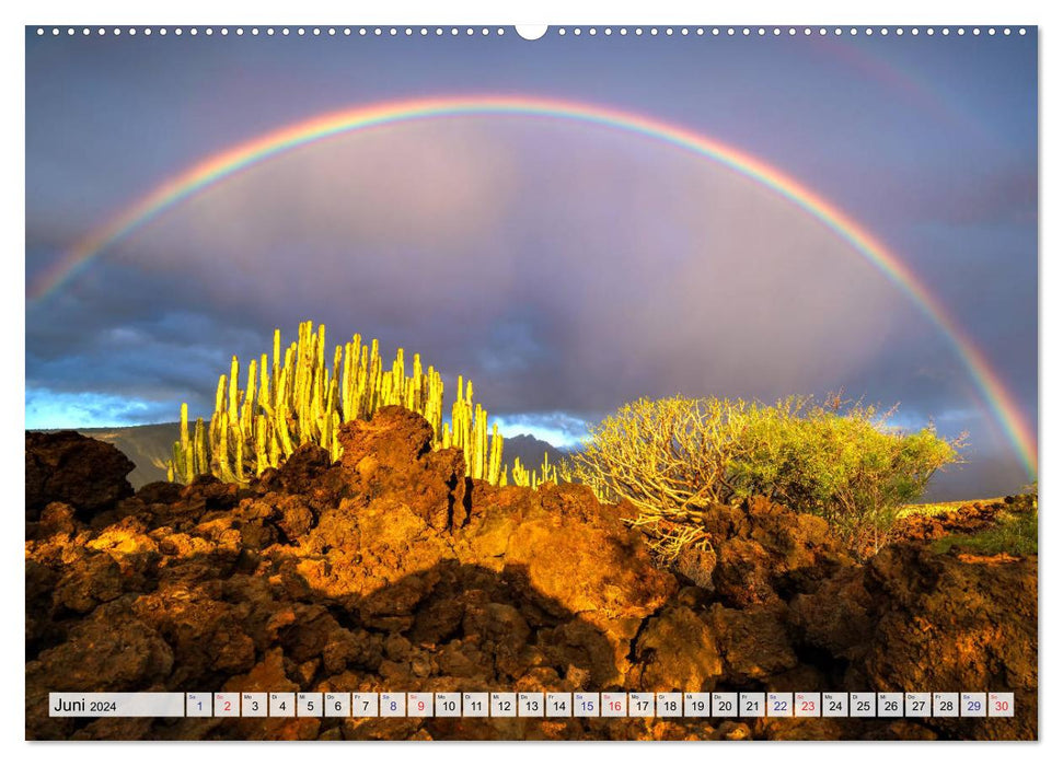 Kanarische Inseln - Vulkanische Naturschönheiten (CALVENDO Wandkalender 2024)