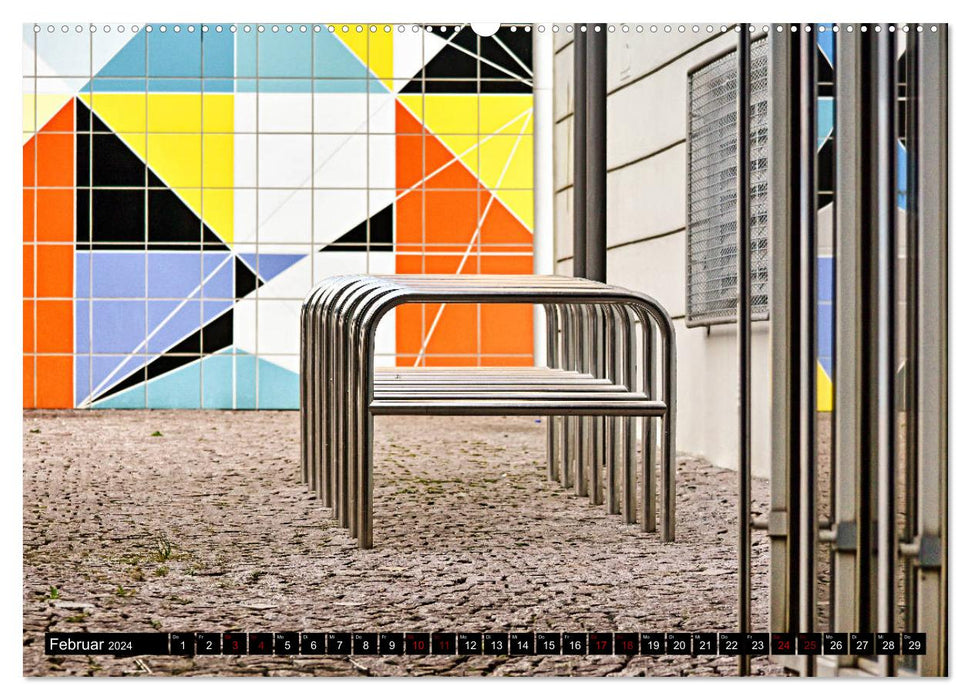 Düsseldorf - 300mm perspectives (CALVENDO Premium Wall Calendar 2024) 