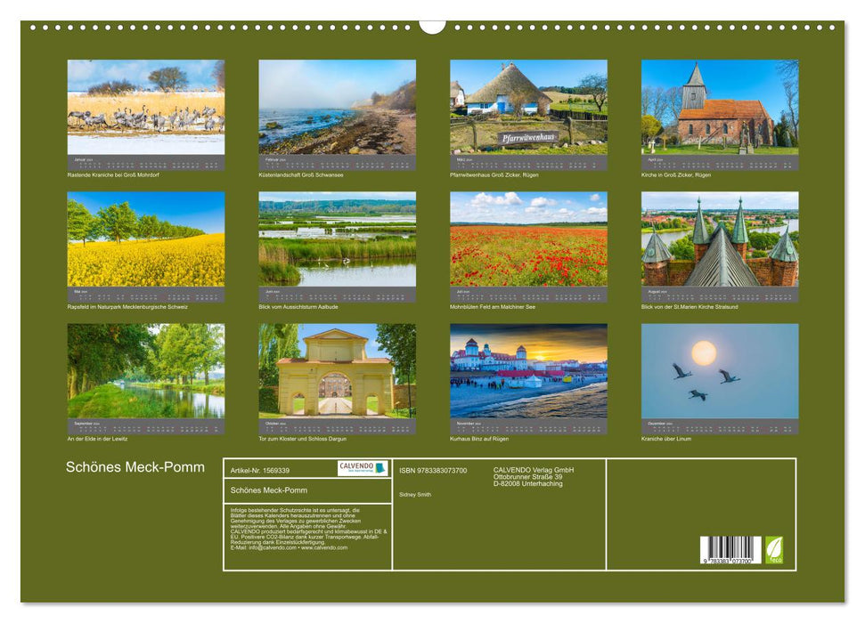 Beautiful Meck-Pomm (CALVENDO wall calendar 2024) 