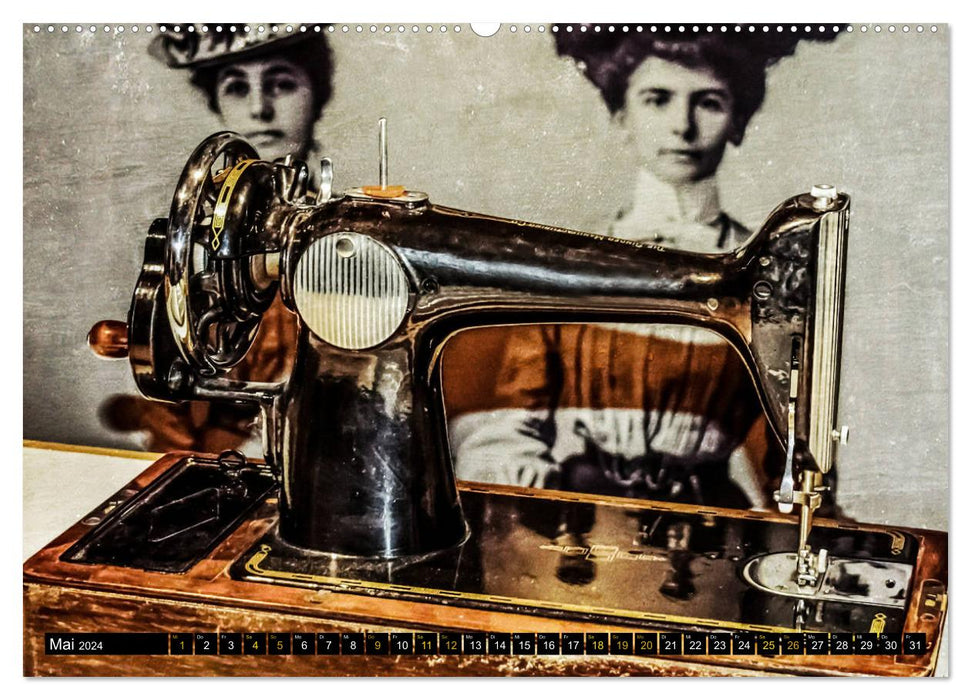 Grandma's sewing machines (CALVENDO wall calendar 2024) 