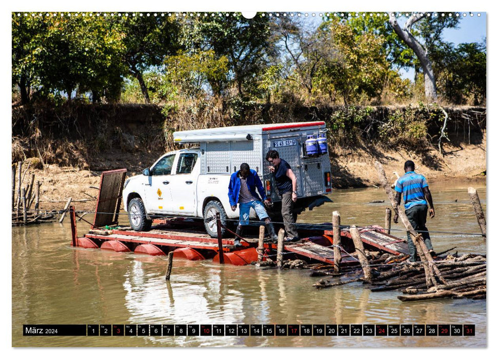 Zambia "The real Africa" ​​(CALVENDO wall calendar 2024) 