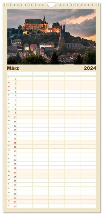 Märchenhaftes Marburg (CALVENDO Familienplaner 2024)
