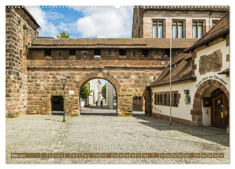 Nuremberg - Historic Old Town (CALVENDO Wall Calendar 2024) 