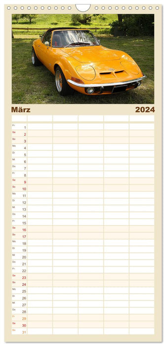 Opel GT Der Kalender (CALVENDO Familienplaner 2024)