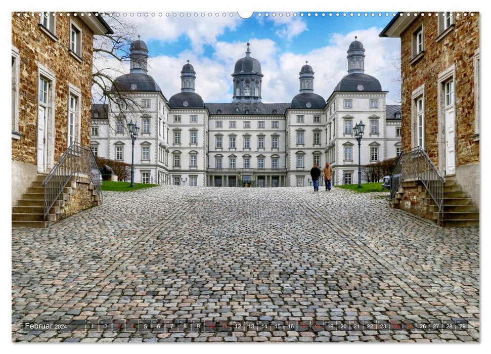 Castles, palaces, mansions in the Bergisches Land (CALVENDO Premium Wall Calendar 2024) 