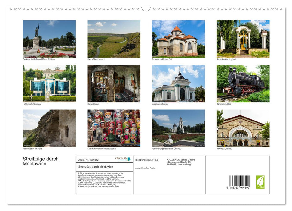 Forays through Moldova (CALVENDO Premium Wall Calendar 2024) 