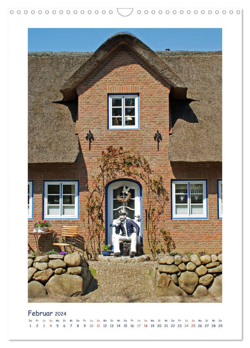 Frisian houses on Föhr (CALVENDO wall calendar 2024) 